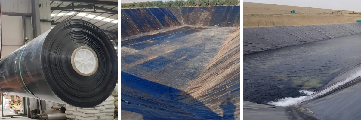 غشاء جيوميمبرانا من البولي إيثيلين عالي الكثافة 40 مل