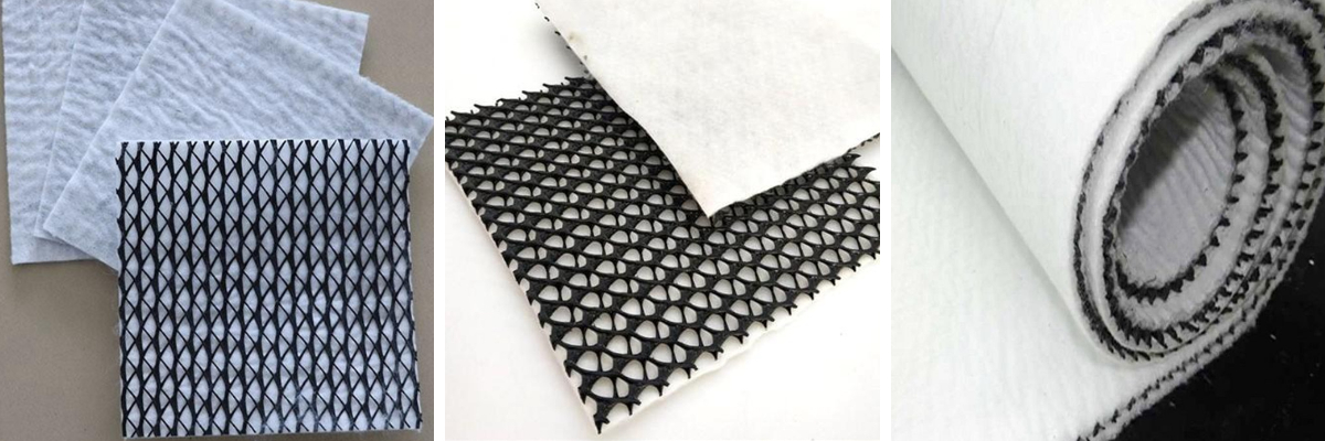 ตาข่ายระบายน้ำคอมโพสิต 200g/5.0mm/200g ตาข่ายระบายน้ำคอมโพสิต 200g/5.0mm/200g