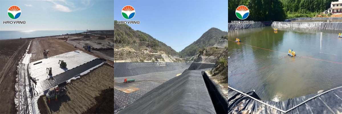 แผ่นเมมเบรน HDPE หนา 1.5 มม. สำหรับหลุมฝังกลบ