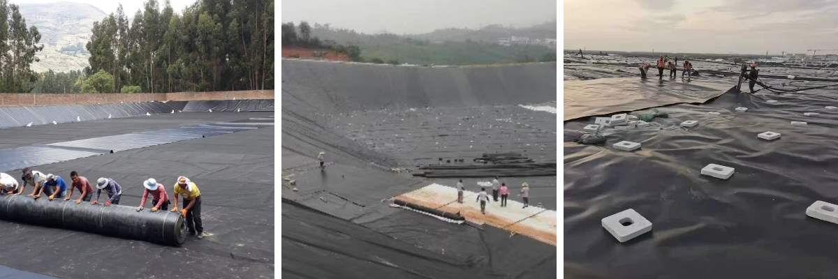 แผ่นกันซึม PVC หนา 0.5 มม.