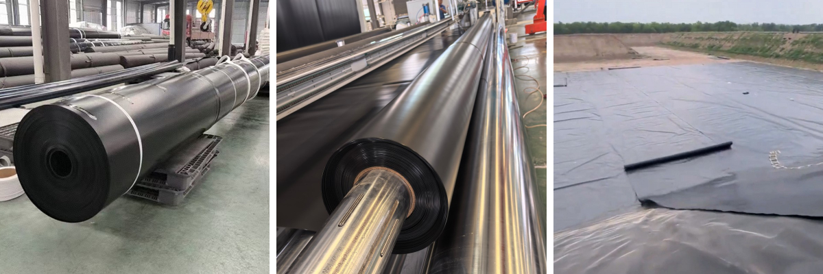 Lembaran Geomembran untuk Kedap Air Lembaran Geomembran untuk Kedap Air