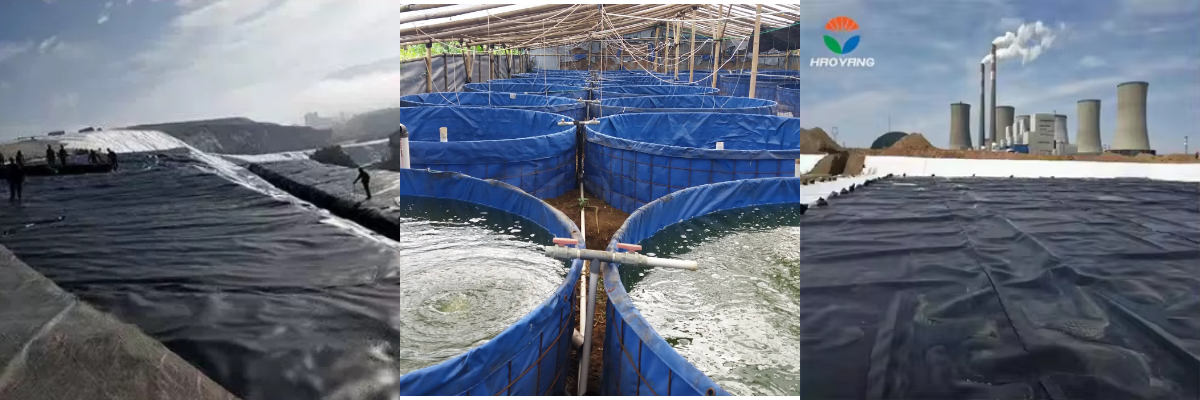 Revêtement géomembrane HDPE de 1,5 mm