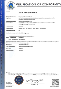 Certificat CE des géotextiles Haoyang