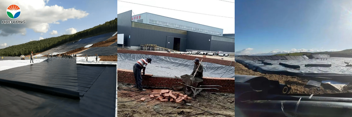 0.75mm HDPE Geomembrane Fish Tank Liner 0.75mm HDPE Geomembrane Fish Tank Liner