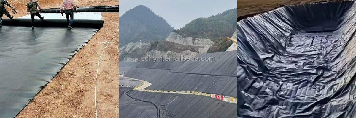 แผ่นบุบ่อ HDPE Geomembrane หนา 1 มม.