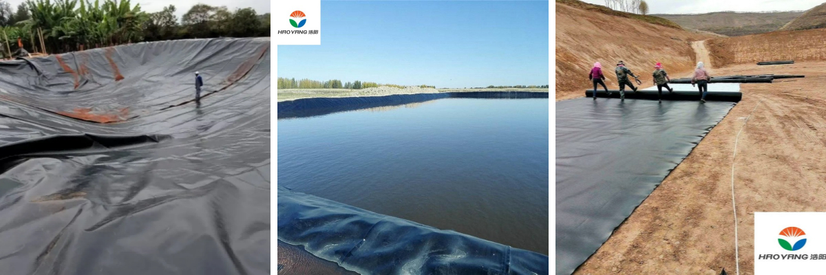 แผ่นกันซึม HDPE หนา 0.3 มม.