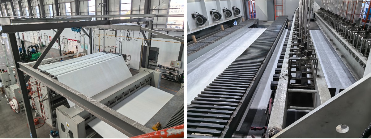 ผ้าใยสังเคราะห์ใยสั้นแบบไม่ทอ