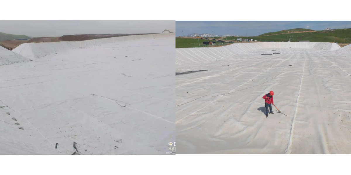 Construção geotêxtil