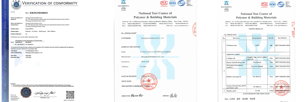 High Quality 0.75mm HDPE Geomembrane