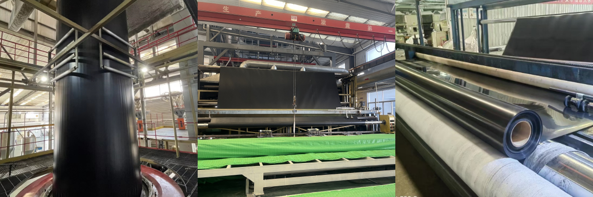 Geomembrana de revestimiento de HDPE de 0,75 mm Geomembrana de revestimiento de HDPE de 0,75 mm